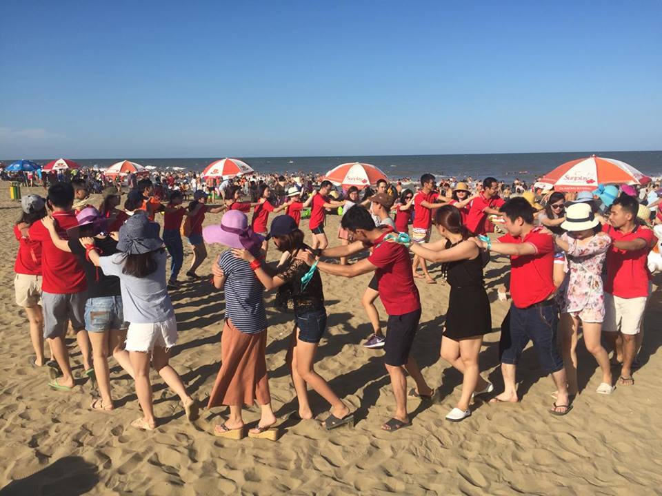 Gala dinner và teambuilding của đoàn khách Techcombank chi nhánh Linh Đàm ngày 16 - 17/07/2016